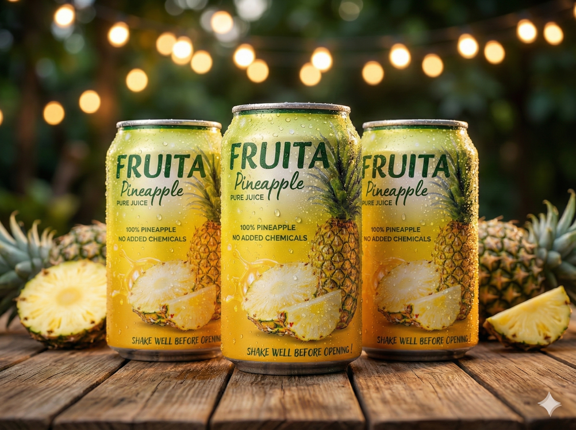 Canettes FRUITA Jus d'Ananas 100% naturel